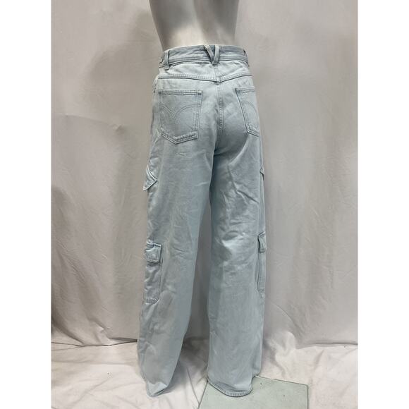 Versace Wide-Leg Cargo Jeans - Size 25 - Picture 3 of 6